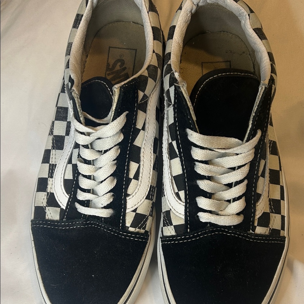 Vans Black and White Checkered Sneakers